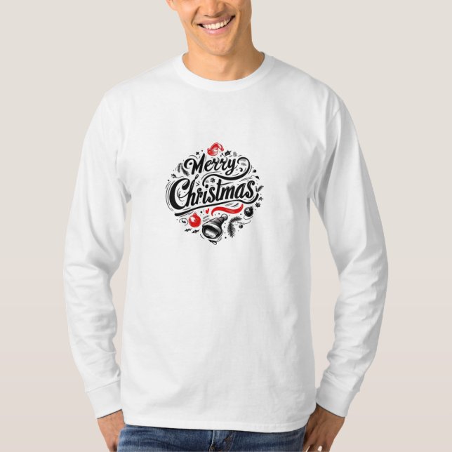Camiseta "Feliz Natal Design festivo" (Frente)