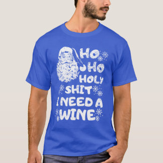 Camiseta Feliz Natal dizendo amigo de natal de vinho