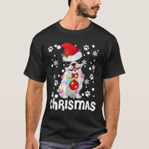 Camiseta Feliz Natal do Buldogue Francês