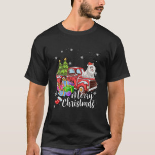 Camiseta Feliz Natal do Caminhão Vermelho Ancorado