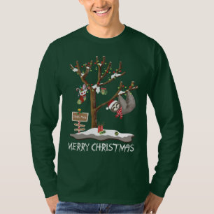 Camiseta FELIZ NATAL do feriado dos homens de PÓLO da