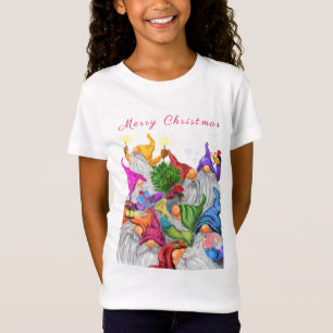 Camiseta Feliz Natal do Gnomo Kid's