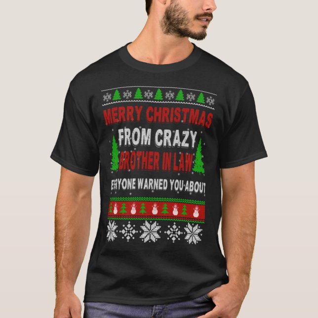 Camiseta Feliz Natal Do Irmão Louco Na Lei (Frente)