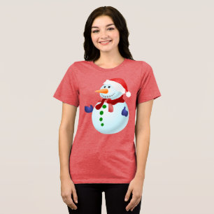 Camiseta Feliz Natal do Snowman