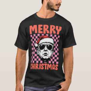 Camiseta Feliz Natal Donald Trump Papais noeis Checados Hol