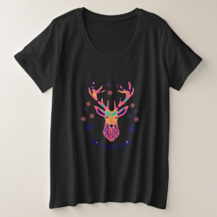 Camiseta Feliz Natal dos Cervos e das Estrelas