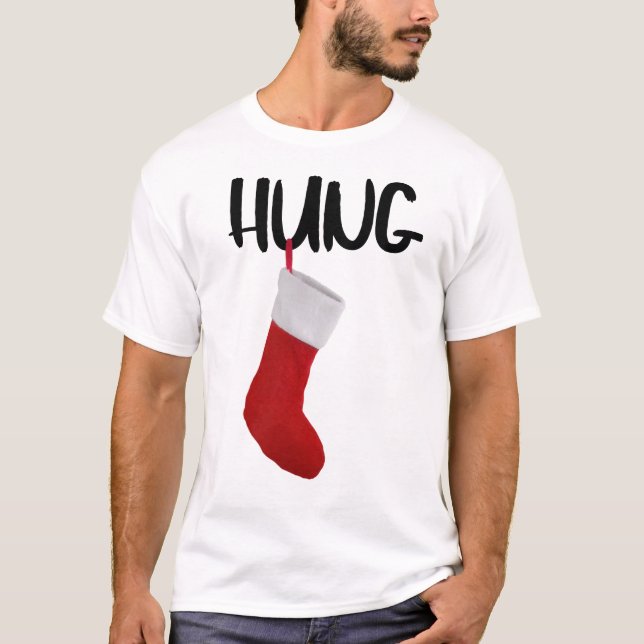Camiseta Feliz Natal dos Homens, dando um bom soco na camis (Frente)