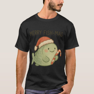 Camiseta FELIZ NATAL DOS PEIXES Pescar ou morrer pescando S