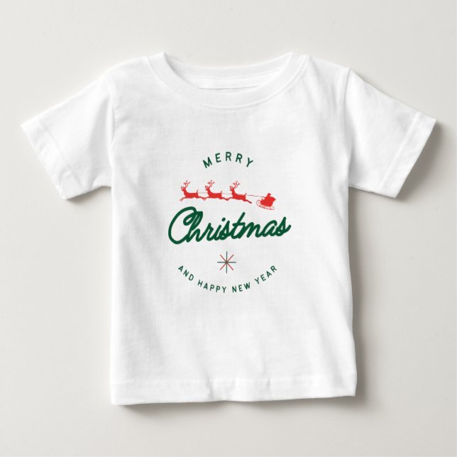 Camiseta Feliz Natal e Ano Novo  (Frente)
