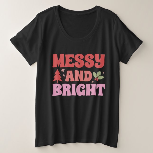 Camiseta Feliz Natal E Bright (Frente do Design)