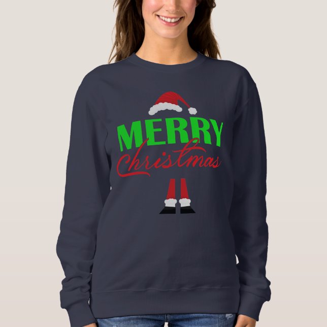 Camiseta Feliz Natal e Pernas Feliz Natal (Frente)