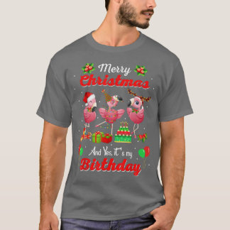 Camiseta Feliz Natal E Sim É O Meu Frio Rosa De Aniversário