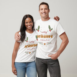 Camiseta Feliz Natal em ASL Personalizado com Mãos de Bisco