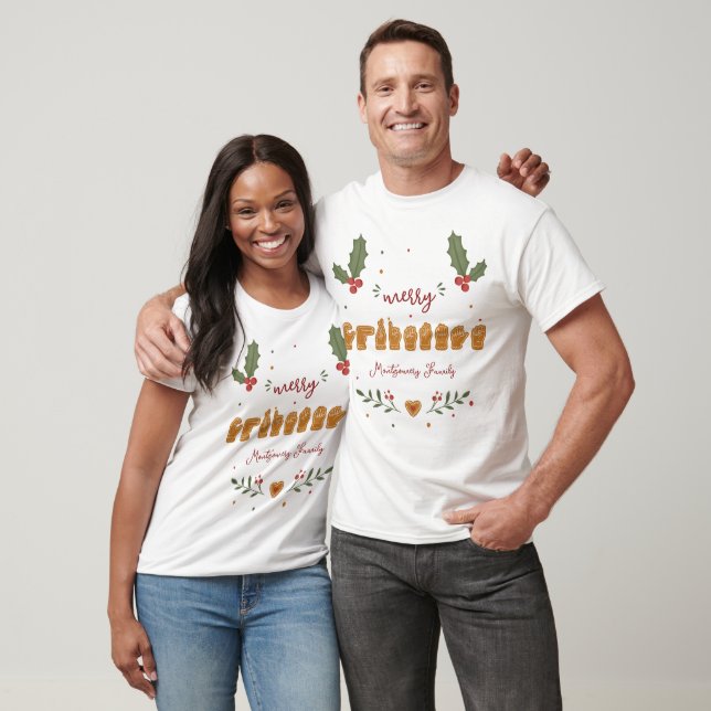 Camiseta Feliz Natal em ASL Personalizado com Mãos de Bisco (Unissex)
