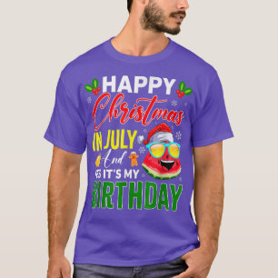 Camiseta Feliz Natal Em Julho E Sim É O Meu Aniversário
