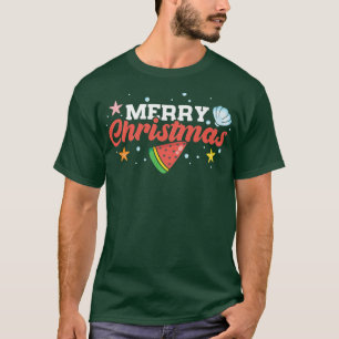 Camiseta Feliz Natal Em Julho, Melancia Fruta Verão Pr