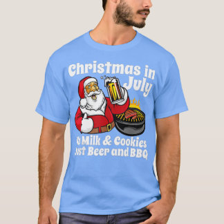 Camiseta Feliz Natal Em Julho Sem Cookies Apenas Cerveja E 