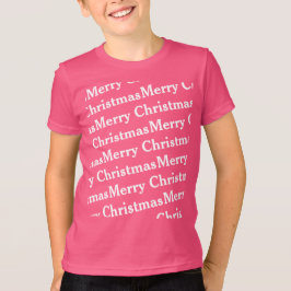 Camiseta Feliz Natal em padrão fraco