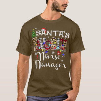 Camiseta Feliz Natal Enfermeira Gestora Favorita do Papai N