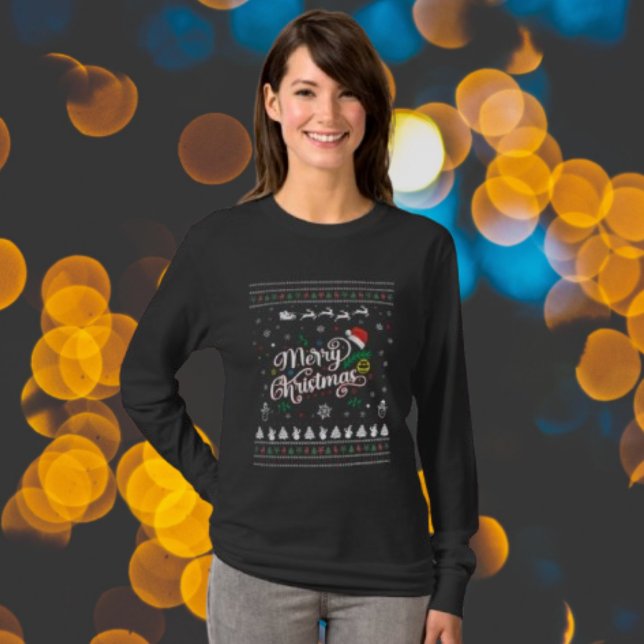 Camiseta Feliz Natal Engraçado (Criador carregado)