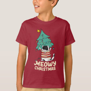 Camiseta Feliz Natal Engraçado Pão de Gato