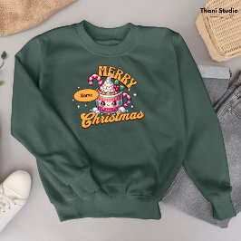 Camiseta Feliz Natal Família de Mug de Chocolate Quente Bon