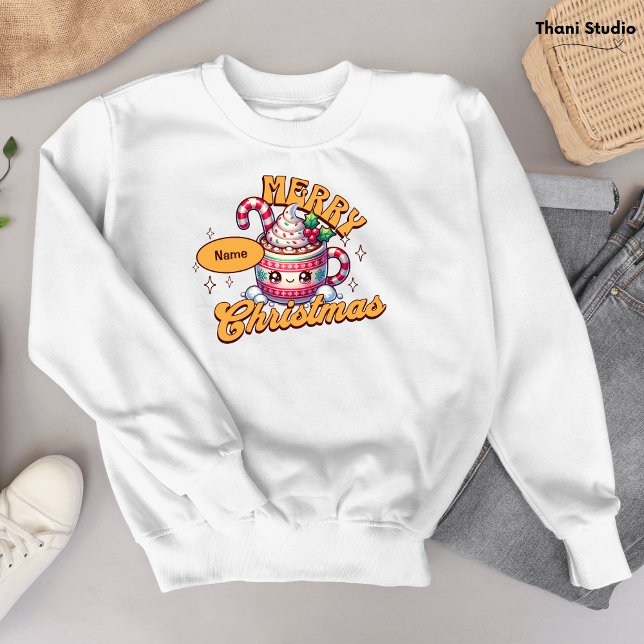 Camiseta Feliz Natal Família de Mug de Chocolate Quente Bon (Criador carregado)