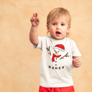 Camiseta Feliz Natal Festivo Festivo, Snowman