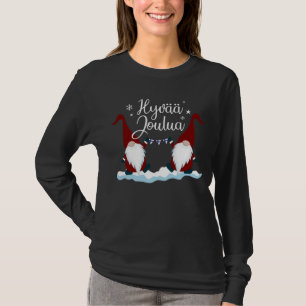 Camiseta Feliz Natal Finlandês - Finlândia - Presente Tee H
