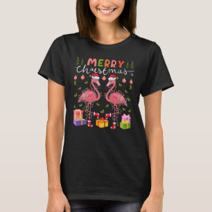 Camiseta Feliz Natal Flamingo
