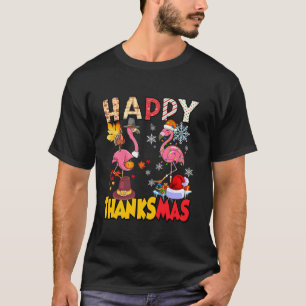 Camiseta Feliz Natal Flamingo Feliz, Mas Xm