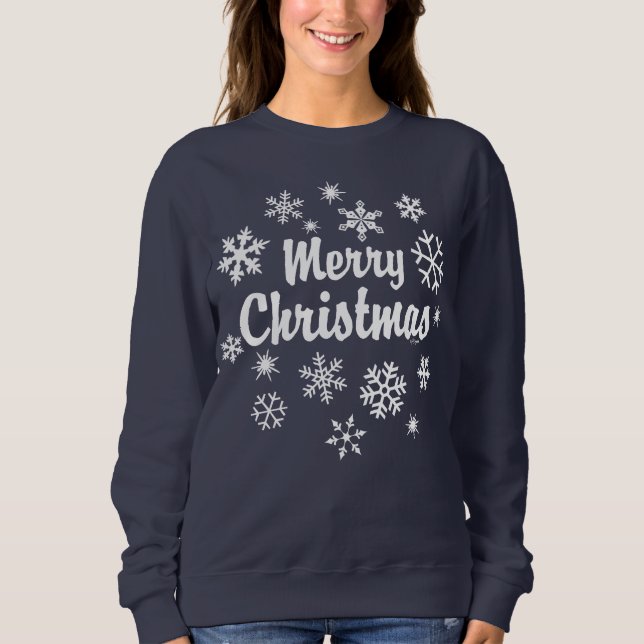 Camiseta Feliz Natal Flocos de Neve (Frente)