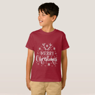 Camiseta Feliz Natal Flocos de Neve, Feliz ano novo