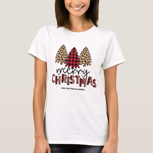 Camiseta Feliz Natal, fofo costume (Frente)