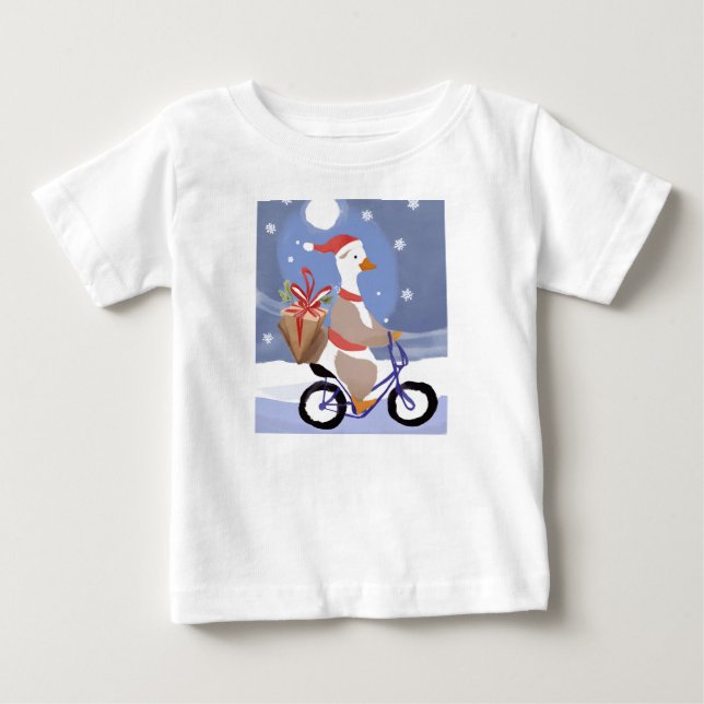 Camiseta Feliz natal ganso (Frente)