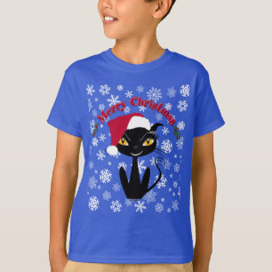 Camiseta Feliz Natal Gatinha