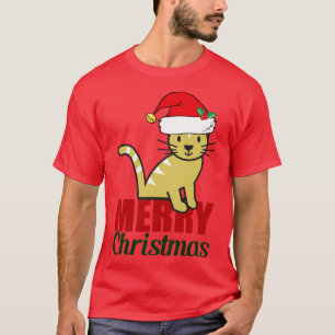 Camiseta Feliz Natal Gato