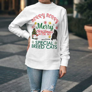 Camiseta Feliz Natal Gato Divertido Festa Personalizado Pet