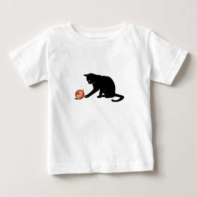 Camiseta Feliz Natal Gato Engraçado (Frente)