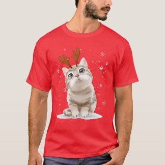 Camiseta Feliz Natal Gato-Gato-Gato-Ramos Correspondente à 