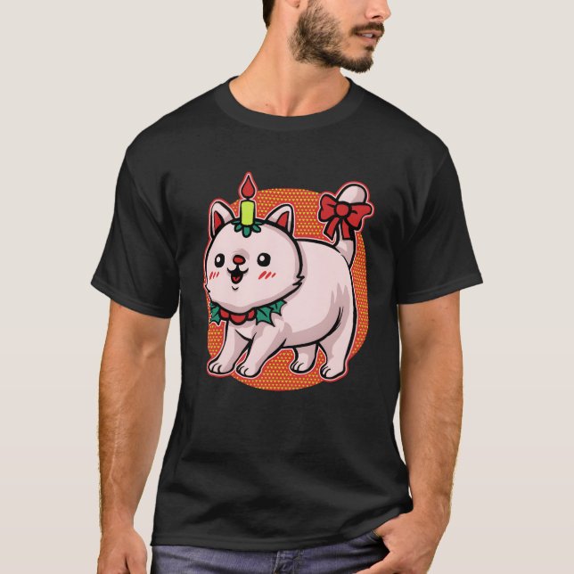 Camiseta Feliz Natal Gato Mieze Xmas (Frente)