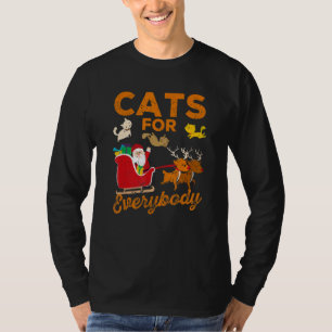 Camiseta Feliz Natal Gato Papai Noel Gatinhos Gatos Para E