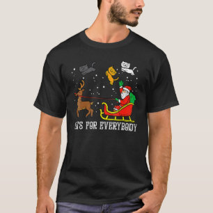 Camiseta Feliz Natal Gato Papai Noel Gatinhos Gatos Para E