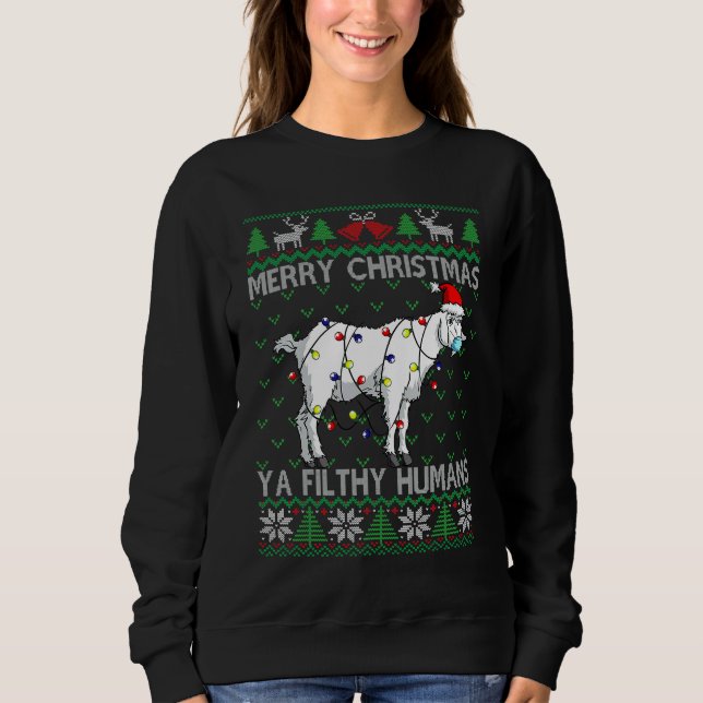 Camiseta Feliz Natal Gente Sujo de Cabra Feia Natal Feio (Frente)