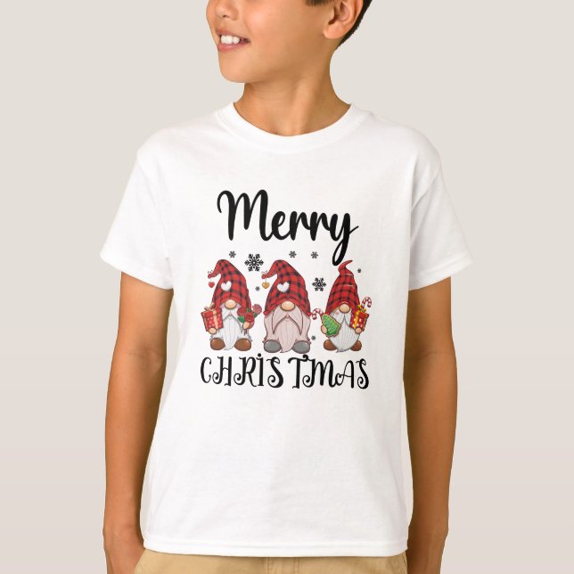Camiseta Feliz Natal Gnomies Gnomos de Natal  (Frente)