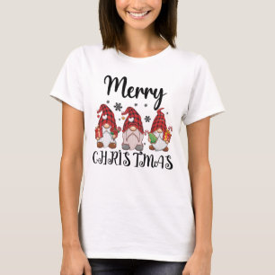 Camiseta Feliz Natal Gnomies Gnomos de Natal