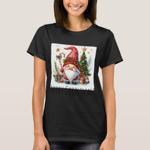 Camiseta Feliz Natal Gnomo de Natal Fofo E Mais