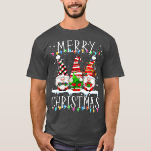 Camiseta Feliz Natal Gnomo Família Funny Xmas Kids Adul