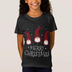 Camiseta Feliz Natal Gnomo Funny Xmas Gnomos Group Fami