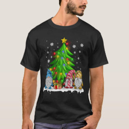 Camiseta Feliz Natal Gnomos Família Xmas